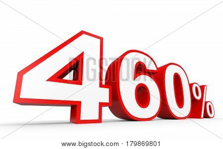 Four Hundred And Sixty Percent. 460 %. 3D Illustration.