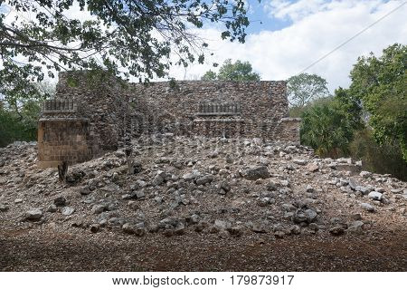 Mayan archaeological site, zona arqueologica Sayil, Yucatan, Mexico