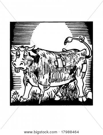 Pylly Steer - Retro mainos Art kuva