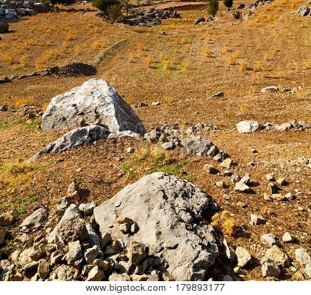 Ruins     From The Hill In Asia Turkey Selge Old Architecture And Nature