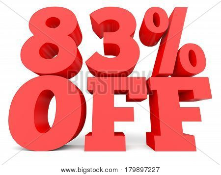 Eighty Three Percent Off. Discount 83 %.