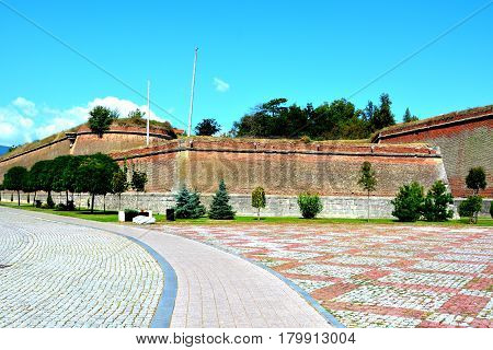 Medieval fortress Alba Iulia, Transylvania. The modern city is located near the site of the important Dacian political, economic and social centre of Apulon, which was mentioned by the ancient Greek geographer Ptolemy. Alba Iulia is an important romanian 