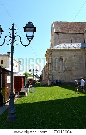 Medieval fortress Alba Iulia, Transylvania. The modern city is located near the site of the important Dacian political, economic and social centre of Apulon, which was mentioned by the ancient Greek geographer Ptolemy. Alba Iulia is an important romanian