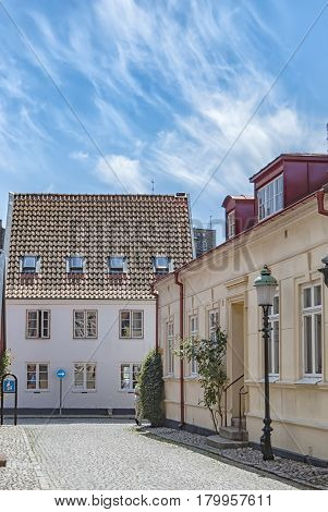 Street scene from the Swedish town of Ystad.