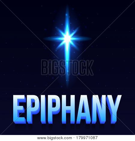 Epiphany day poster. Vector isolated eps 10