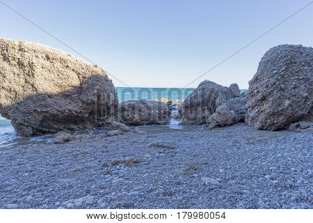 The Coast Of Vinaroz In Castellon, Spain