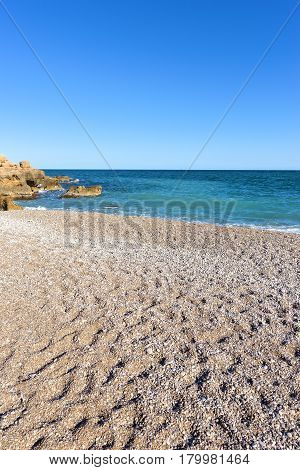 The Coast Of Vinaroz In Castellon, Spain
