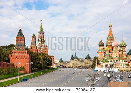 St. Basil's Descent Square (Vasilyevsky Spusk) in Moscow.