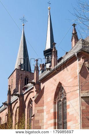 Spiers On The Roof Of Stiftskirche