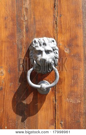 Aslan baş kapı tokmağı