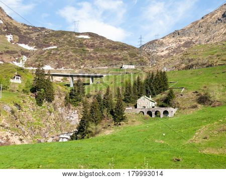 Gotthardpass, Panorama Of The Region