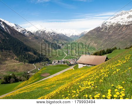 Andermatt, Pastures And Mountains