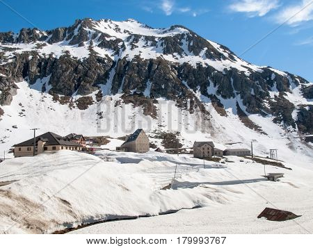 Gotthardpass, View Of The Village