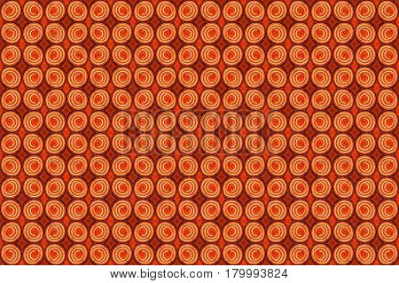 Seamless Abstract Background Balls On Balls Or Random Circles. Dark Red Green Violet Yellow Blue Ton