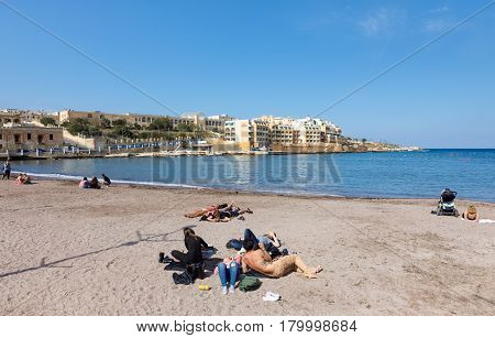 St. Georgeis Bay In Malta