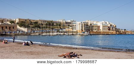 St. Georgeis Bay In Malta