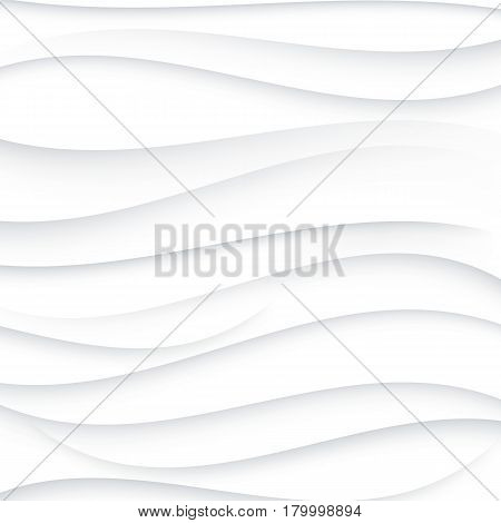 Grey wavy lines on white background.Abstract vector background.