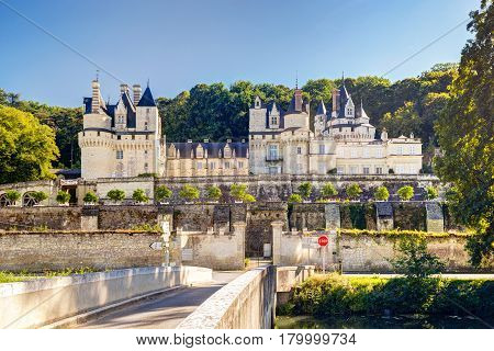 The chateau d'Usse, France. This castle is located in the Loire Valley and was built in the 15th century.
