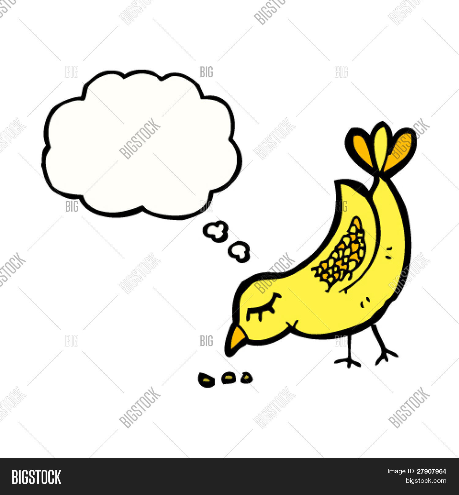 Bird Pecking Seed Vector & Photo (Free Trial) Bigstock