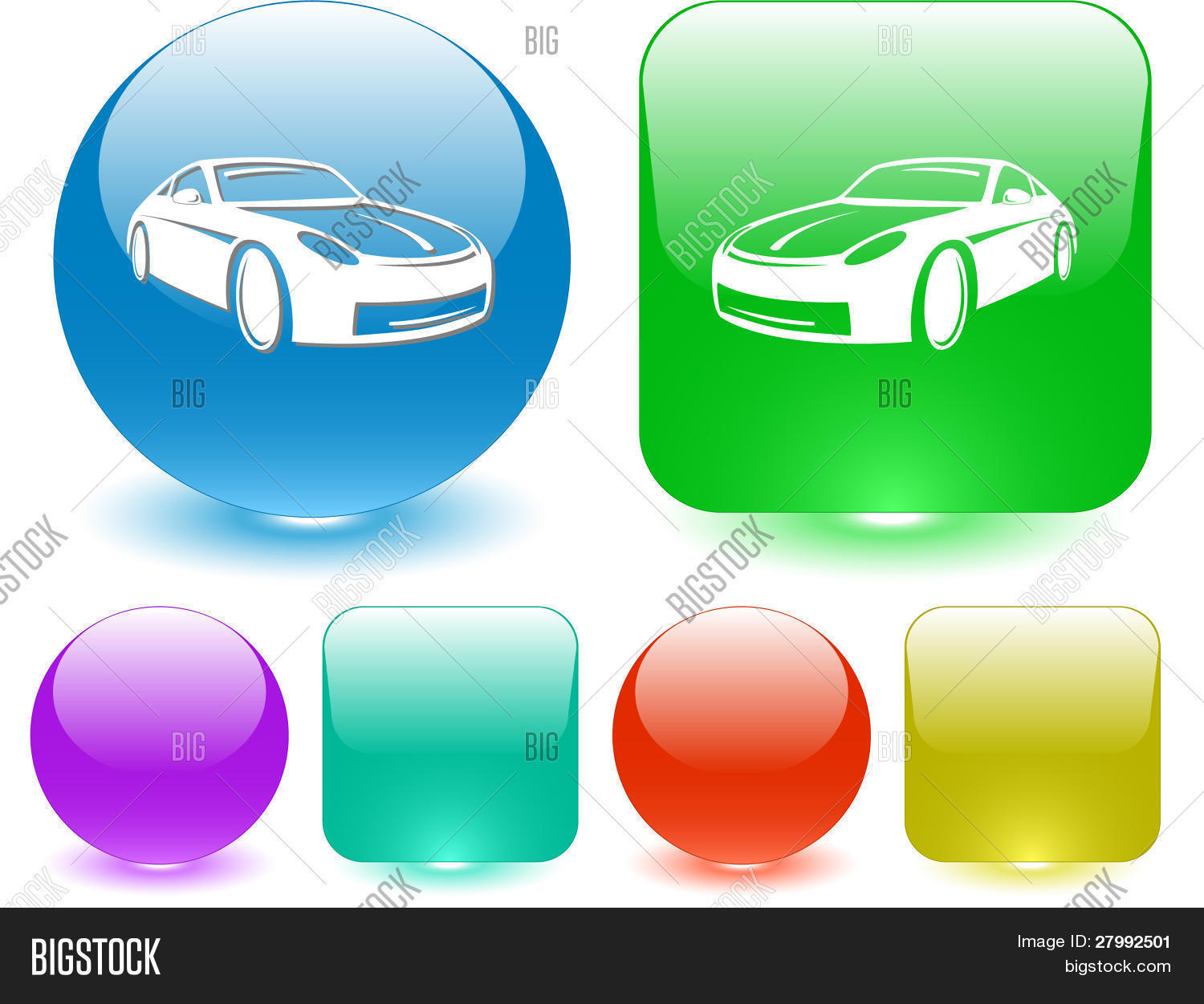 Car. Vector Interface Vector & Photo (Free Trial) | Bigstock