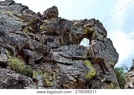 Nature Monument Alkhanai Gate, Or Temple-gate-a Large Rock-outlier, Which Has The Shape Of An Arcah.
