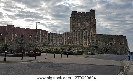 Carrickfergus Castle Is A Norman-style Castle In Carrickfergus, Northern Ireland.