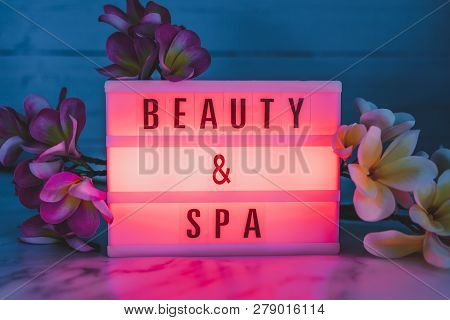 Beauty And Spe Lightbox With Frangipani