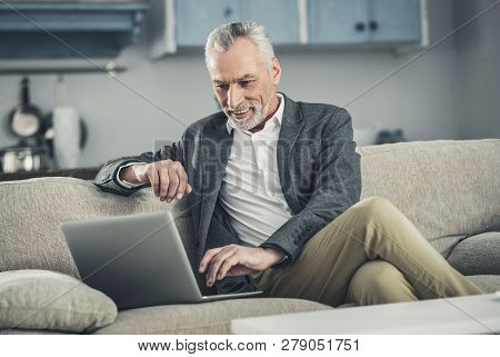 White Collar Worker Feeling Busy Checking His E-mail