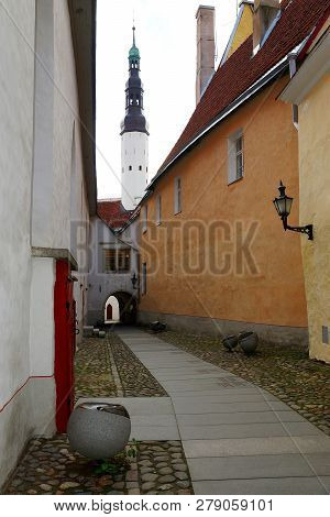 Tallinn, Estonia.streets Of Old Town Of Tallinn