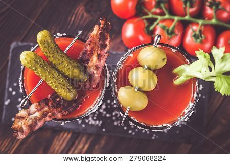 Two Glasses Of Bloody Mary