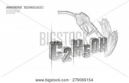 Ethanol Formula Corn Biofuel Gun. Ecology Science C2h5oh Chemistry Biotechnology Eco Concept. Renewa