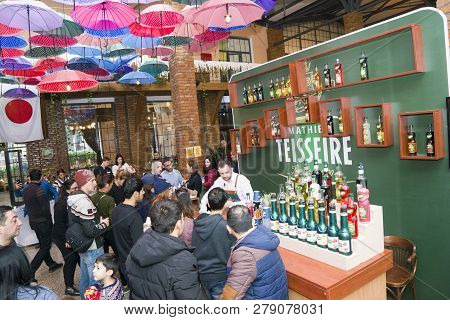 Baku, Azerbaijan, 12 January 2019: Coffee And Tea Festival In Baku, Barmen Competition