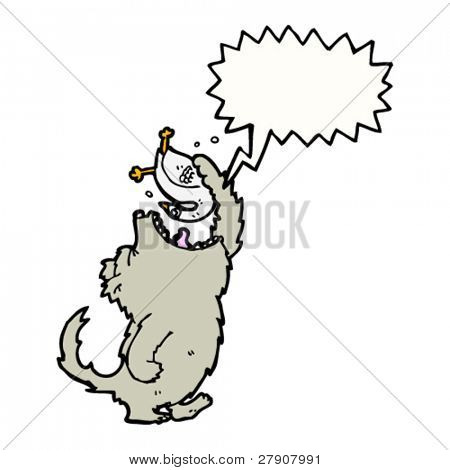 big bad wolf eating goose cartoon