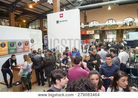 Baku, Azerbaijan, 12 January 2019: Coffee And Tea Festival In Baku, Barmen Competition