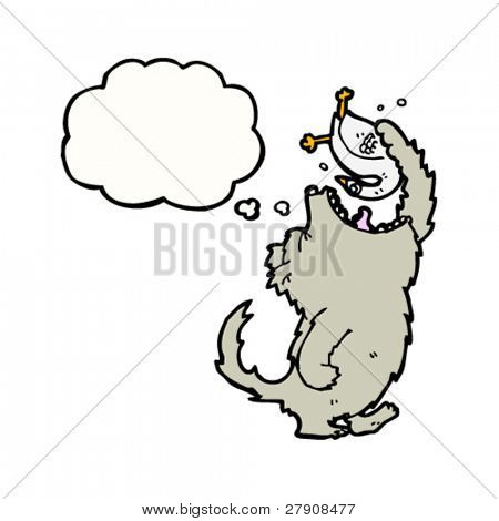 big bad wolf eating goose cartoon