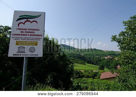 La Morra, Piedmont, Italy. July 2018