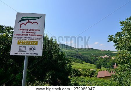 La Morra, Piedmont, Italy. July 2018