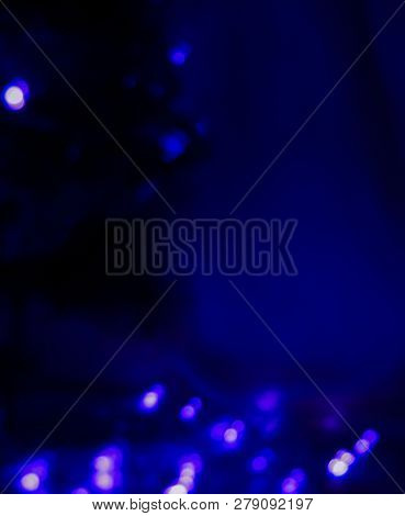 Garland Lights Boche, Dark Blue Purple Backdrop Background