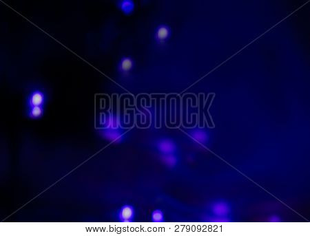Garland Lights Boche, Dark Blue Purple Backdrop Background