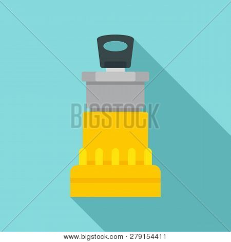 Car Ignition Lock Icon. Flat Illustration Of Car Ignition Lock Vector Icon For Web Design