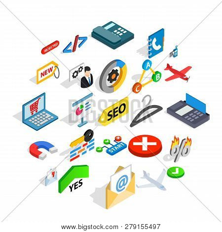 Chaffer Icons Set. Isometric Set Of 25 Chaffer Vector Icons For Web Isolated On White Background
