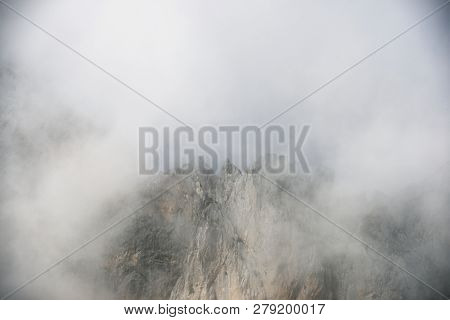 Peaks in Oza Valley, Pyrenees, Spain.