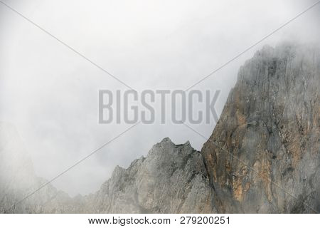Peaks in Oza Valley, Pyrenees, Spain.