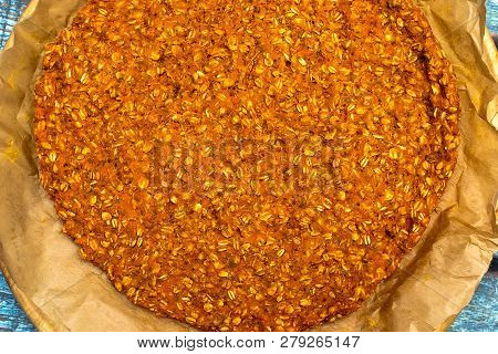 Blat For Pizza Of Sweet Potato And Oat Seeds