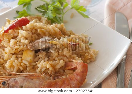 Paella riso