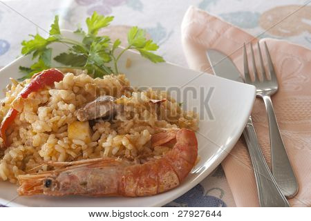Paella riso