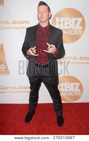 LOS ANGELES - JAN 17:  Johnny Goodluck at the 2019 XBIZ Awards at the Westin Bonaventure Hotel on January 17, 2019 in Los Angeles, CA
