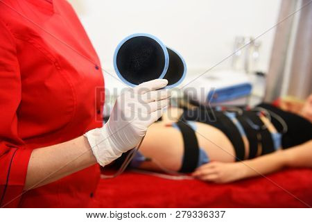 Myostimulation. Hardware Cosmetology. Body Care. Non Surgical Body Sculpting. Anti-cellulite And Ant