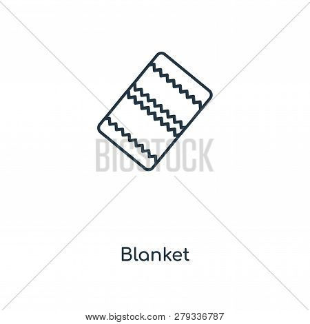 Blanket Icon In Trendy Design Style. Blanket Icon Isolated On White Background. Blanket Vector Icon 