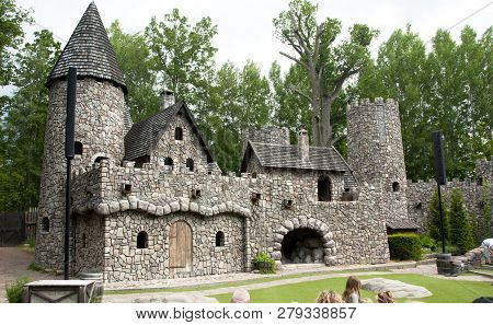 Vimmerby, Sweden - June 19, 2018- Astrid Lindgren World, Astrid Lindgrens Varld Is A Theme Park. Ron